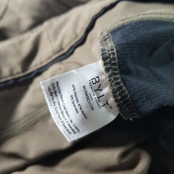 BYLT Everyday 2.0 Pants Men's Large 33 Green Chino Performance Golf Stretch 30" - Picture 7 of 11